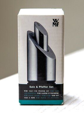 WMF Stainless Steel Salt & Pepper Shaker New Unused Still in Box